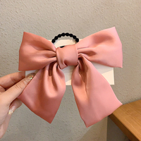IFMIA koreański Bow-Knot elastyczne gumki do włosów akcesoria moda pasmo włosów długa wstążka łuk włosy w koński ogon krawat Scrunchies kobiety dziewczęta 5